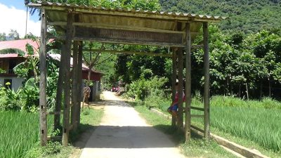 Kho Muong village in a limestone valley of Pu Luong