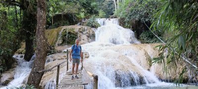 Hieu Waterfall near Hieu Village in Pu Luong