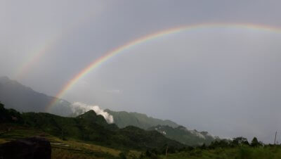 Pu Luong Nature Reserve landscape during pleasant weather