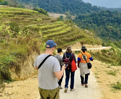 Pu Luong trekking with local guides through remote villages