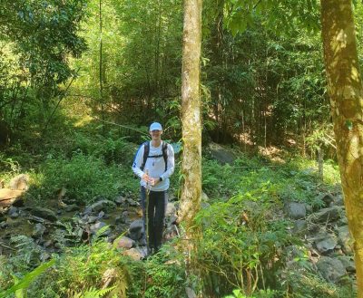 Trekking through bamboo forest and limestone valleys in Pu Luong