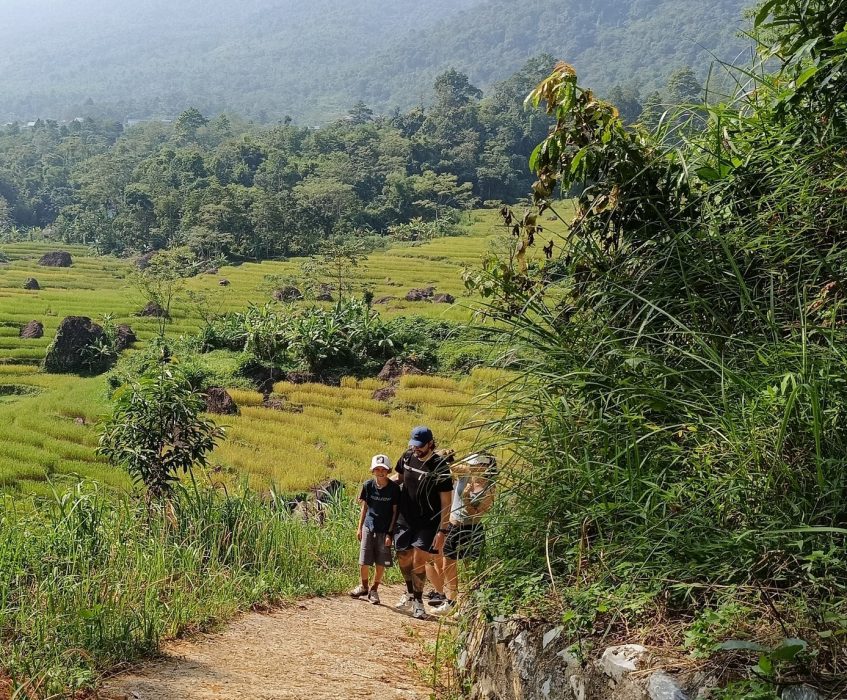 Quiet village morning during a Pu Luong trekking journey