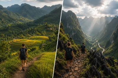 North Vietnam Hiking Comparison