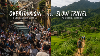 Comparison between overtourism and slow travel experiences in Vietnam