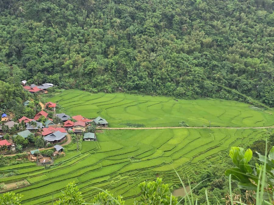 Private trekking through rice terraces in Pu Luong Nature Reserve