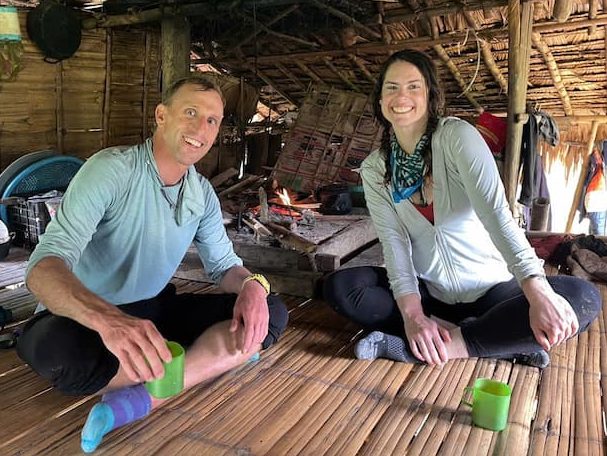 Travelers enjoying a traditional local homestay during a private 3-day trekking tour in Pu Luong Vietnam