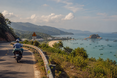 Coastal scenery and beaches in Quy Nhon Vietnam