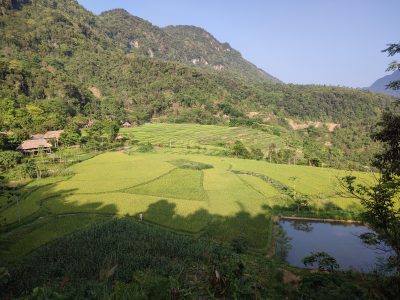 Hidden mountain village without tourism in Pu Luong Vietnam