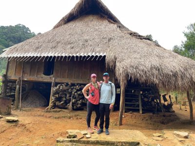 Traditional Thai ethnic stilt house in remote Ban Khuyn village Pu Luong